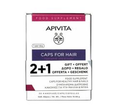 Apivita Caps For Hair Hippophae and Zinc and Biotin 3x30 κάψουλες