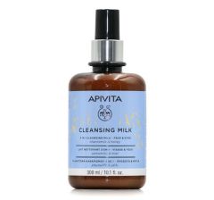Apivita Cleansing Milk 3 in 1 Face and Eyes with Chamomile and Honey 300ml