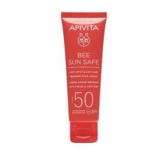 Apivita Bee Sun Safe Κρεμα Προσώπου SPF50 Κατά των Πανάδων και των Ρυτίδων 50ml