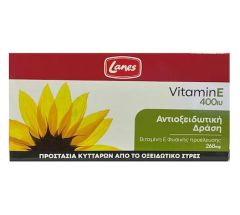 Lanes Vitamin E 400iu Συμπλήρωμα Διατροφής Με Βιταμίνη Ε για Αντιοξειδωτική Δράση 30 Κάψουλες