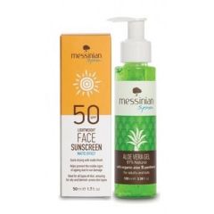 Messinian Spa Face Sunscreen SPF50 Matte Effect 50ml και Aloe Vera Gel 100ml