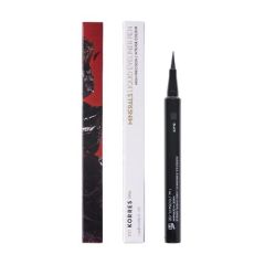 Korres Minerals Liquid Eyeliner Pen Black 01 Μολύβι Ματιών Μαύρο Χρώμα 1ml