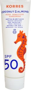 Korres Kids Sensitive Sunscreen Coconut & Almond SPF50, Παιδικό Αντηλιακό με Καρύδα & Αμύγδαλο 250ml