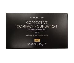 Korres Corrective Compact Foundation, Απόχρωση ACCF1 SPF 20, Διορθωτικό Make-Up 9.5g
