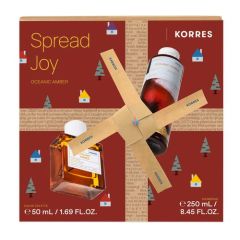 Korres Spread Joy Oceanic Amber Eau de Toilette Ανδρικό Άρωμα 50ml και Αφρόλουτρο 250ml