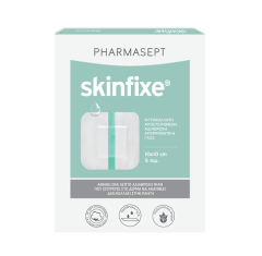 Pharmasept Skinfixe Γάζες Αυτοκόλλητες Αδιάβροχες 10 X 10cm 5τμχ