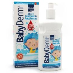 Intermed Babyderm Shampoo and Body Bath Tear Free Formula με Αντλία Από 0+ Μηνών με Χαμομήλι 300ml