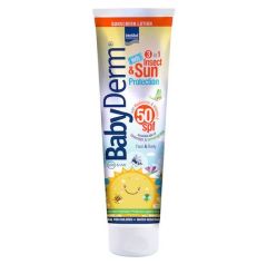 Intermed Βabyderm Kids 3 in 1 Insect And Sun Protection SPF50 Αντηλιακό γαλάκτωμα 300ml