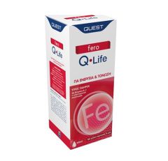 Quest Fero Q-Life Συμπλήρωμα Διατροφής Υγρού Σιδήρου για Ενέργεια & Τόνωση 200ml
