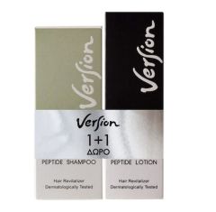 Version Peptide Shampoo Τονωτικό Σαμπουάν με Πεπτίδια 200ml και Peptide Lotion Αναζωογονητική Λοσιόν με Πεπτίδια 50ml