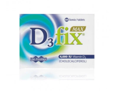 Uni-Pharma D3 fix Max 4000 IU Συμπλήρωμα Διατροφής Βιταμίνης D3 60Tabs
