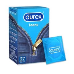 Durex Jeans Large Easy-On Ευκολοφόρετα Προφυλακτικά, 27τεμ