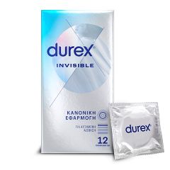 Durex Προφυλακτικά Λεπτά Sensitive Στενή εφαρμογή 12 τεμάχια