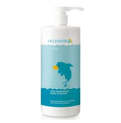 Helenvita Βρεφικό Υγρό Καθαρισμού Για Σώμα και Μαλλιά Με Αντλία 1lt