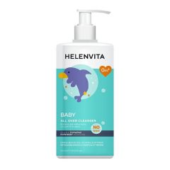 Helenvita Baby All Over Cleanser Υγρό Καθαρισμού για Σώμα και Μαλλιά με Άρωμα Πούδρας 1000ml