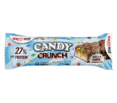 Mooveat Candy Crunch Μπάρα Πρωτεΐνης 27% με γεύση βανίλια με σοκολατοκουφετάκια 60gr