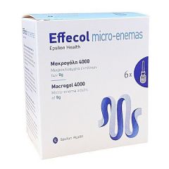 Epsilon Health Effecol Micro-Enemas 4000 Μικροκλύσματα Ενηλίκων 6x9gr