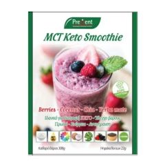Prevent MCT Keto Smoothie Red Berries, Coconut, Chia, Yerba Mate, Συμπλήρωμα Για Αδυνάτισμα 14x22gr