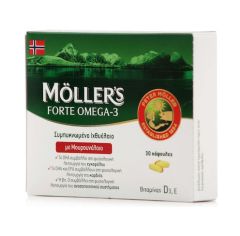 Moller's Forte Omega-3 Συμπλήρωμα διατροφής με μουρουνέλαιο 30 κάψουλες