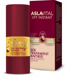 Gerovital Aslavital Lift Instant Αντιρυτιδικός Ορός (serum) με Άργιλο Ηλικία 30+ Όλοι οι τύποι Δέρματος 15ml (K 162)
