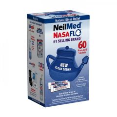 NeilMed Neti Pot Σύστημα Φυσικής Θεραπευτικής Ανακούφισης Των Ρινικών Παθήσεων 60 Sachets