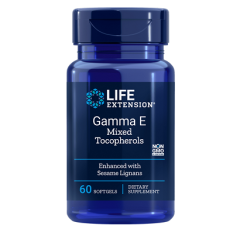 Life Extension Gamma E Tocopherol with Sesame Lignans 60 Softgels