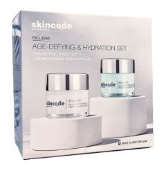 Skincode Age-Defying And Hydration Σετ Exclusive Cellular Day Cream SPF15 Κρέμα Αντιγήρανσης 50ml Και Extreme Moisture Mask Κρεμα-Μάσκα Ενυδάτωσης και Αντιγήρανσης 50ml