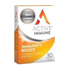 Bionat Active Iron Immune Boost Vitamin D, C & Zinc Συμπλήρωμα για την Ενίσχυση του Ανοσοποιητικού 30 κάψουλες