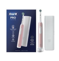 Oral-B Pro Series 1 Ηλεκτρική Οδοντόβουρτσα με Χρονομετρητή και Θήκη Ταξιδίου Ροζ 1τμχ