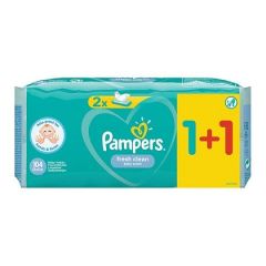 Pampers Σετ Fresh Clean Wipes (1+1 ΔΩΡΟ) - Μωρομάντηλα, 104τμχ