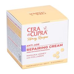 Cera di Cupra Nutriente Protettiva Αντιγηραντική και Επανορθωτική Κρέμα Προσώπου Για Όλους τους Τύπους Δέρματος με Μέλι Manuka & Κολλαγόνο 50ml
