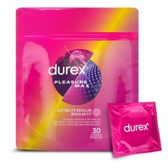 Durex Προφυλακτικά Με Κουκιδες και Ραβδώσεις Pleasuremax  Κανονική Εφαρμογή 30 τεμάχια