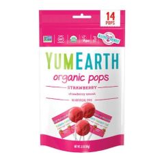 YumEarth Organic Pops 14τμχ με Γεύση Φράουλα 87gr