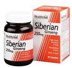 HEALTH AID SIBERIAN GINSENG EXTRACT 250MG 30caps