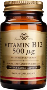 SOLGAR VITAMIN B12 500μg 50VCAPS