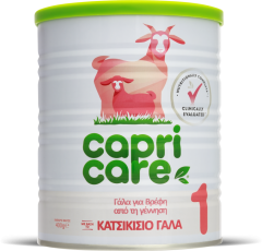 Capricare 1 Γάλα για βρέφη από τη γέννηση από πλήρες κατσικίσιο γάλα 400gr