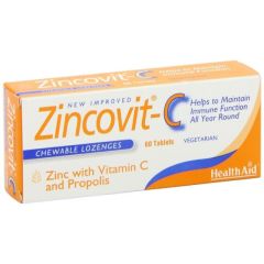 HEALTH AID ZINCOVIT C - ΜΑΣΩΜΕΝΟ 60tabs