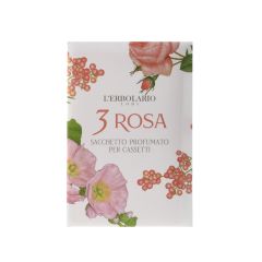 L'Erbolario Αρωματικά σακουλάκια για συρτάρια 3 Rosa SacchettoProfumato per Cassetti