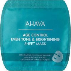 Ahava Age Control Even Tone  Brightening Sheet Mask 17gr