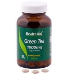HEALTH AID GREEN TEA 1000MG 60vetabs