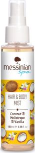 MESSINIAN SPA HAIR  BODY MIST Coconut  Heliotrope  Vanilla 100ml