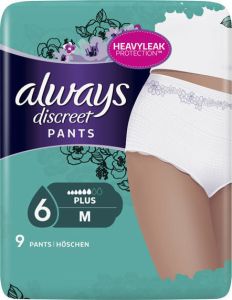Always Discreet Pants Medium Βρακάκια για την Ακράτεια 9τμχ