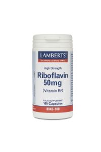 LAMBERTS RIBOFLAVIN (Vitamin B2) 50MG 100caps 8043-100