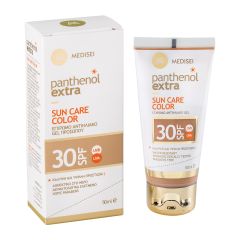 Panthenol Extra Sun Care Color SPF30 Αντιηλιακό Gel Προσώπου Με Χρώμα 50ml