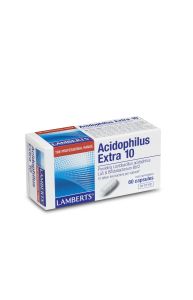 LAMBERTS ACIDOPHILUS EXTRA 10 (MILK FREE) 60 Caps 8418-60