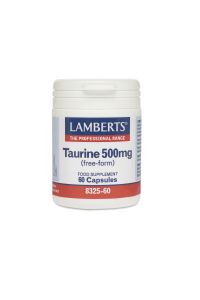 LAMBERTS TAURINE 500MG 60 Caps 8325-60