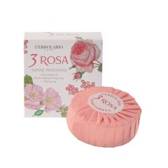 L'Erbolario Αρωματικό σαπούνι 3 Rosa SaponeProfumato 100 gr 