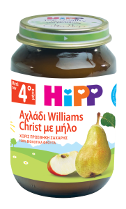 HiPP Bio Φρουτόκρεμα Μήλο με Αχλάδι Βιολογικής Καλλιέργειας 190gr