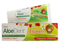Optima Aloe Dent Children's Toothpaste Strawberry Παιδική Οδοντόκρεμα Με Αλόη Βέρα  Γεύση Φράουλα 50ml