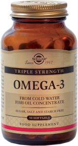 SOLGAR OMEGA 3 TRIPLE STRENGTH 50SOFTGELS